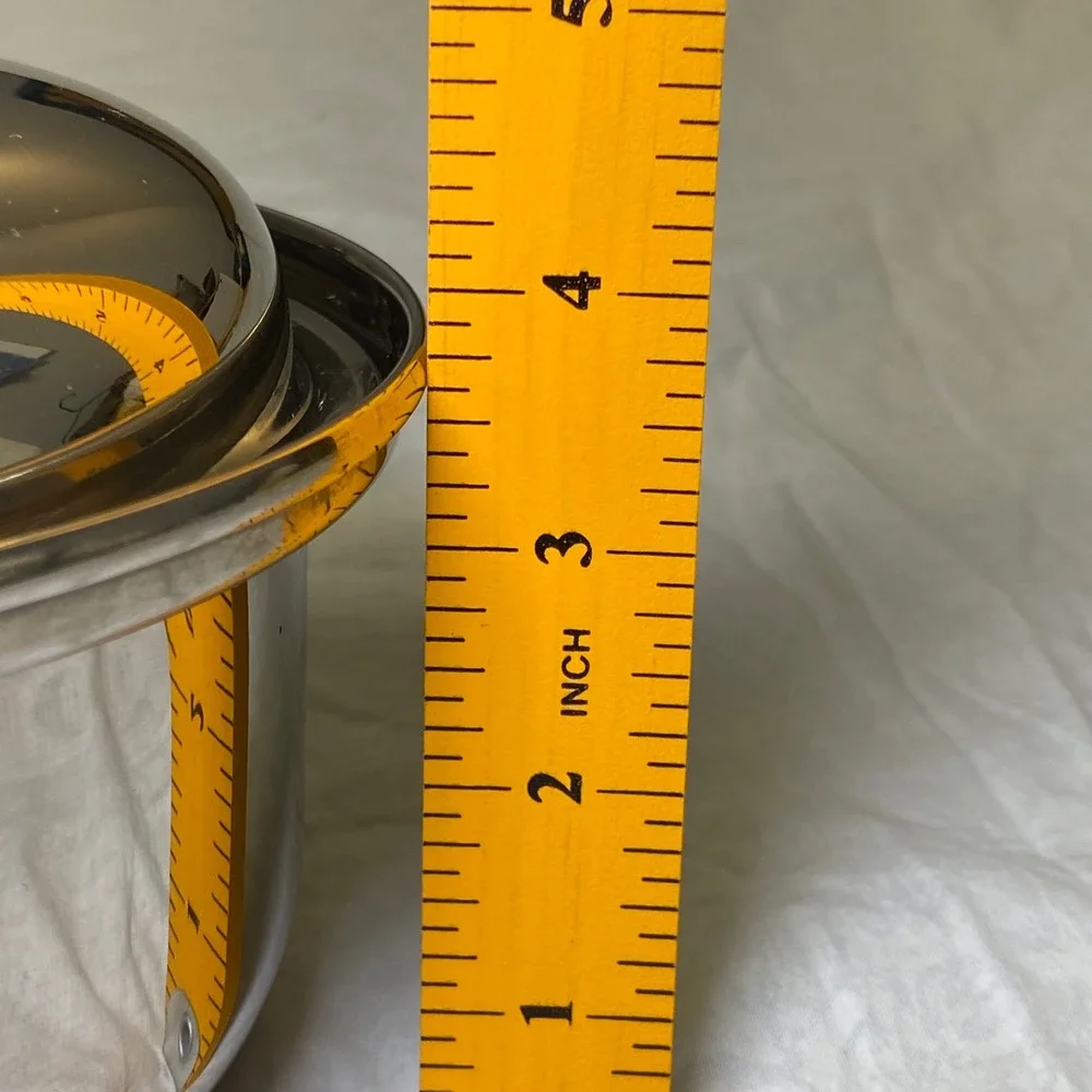 Health Craft T304 2 Qt Waterless Stainless Steel Sauce Pan Vapo Valve Lid USA